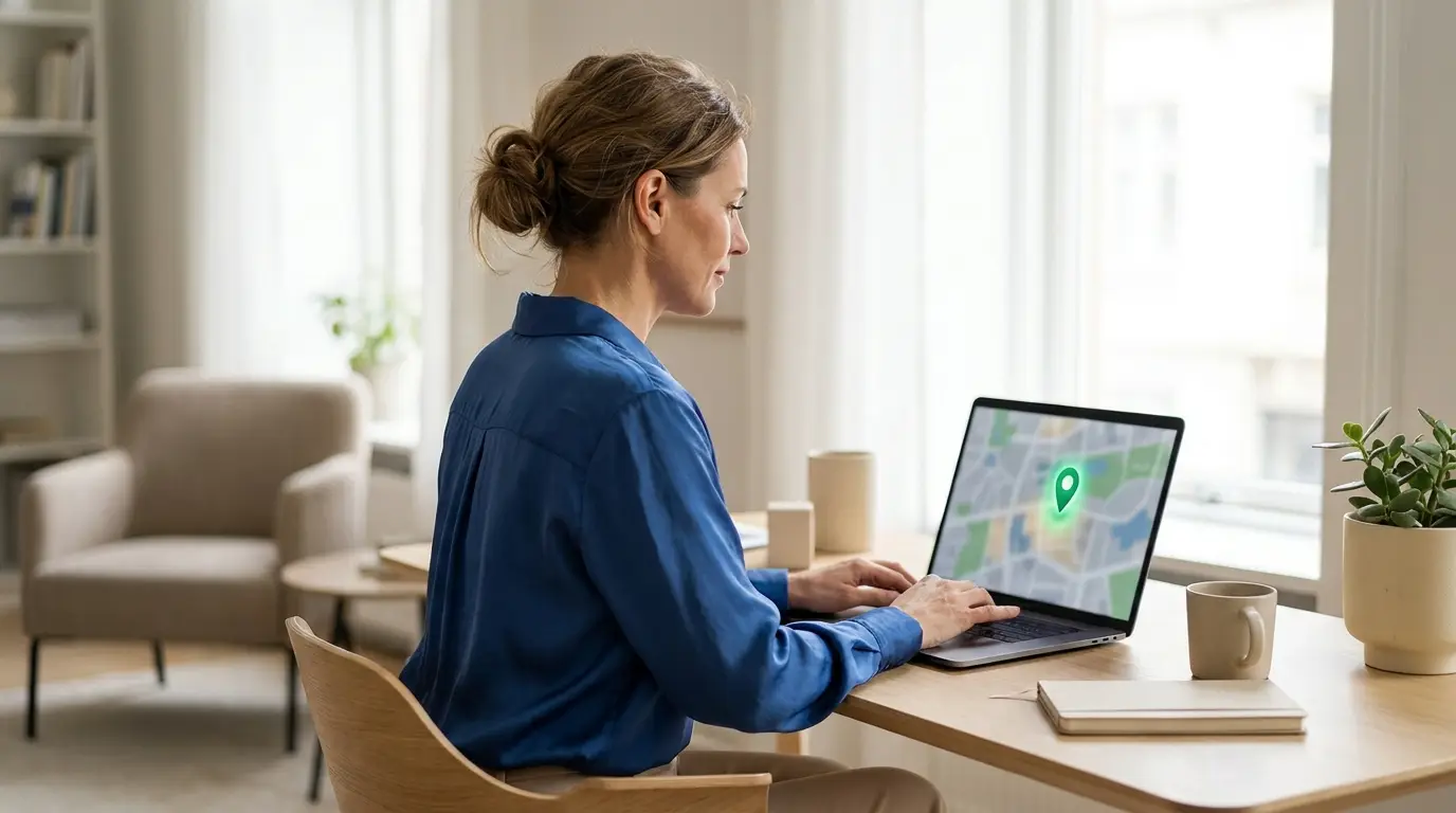 Recherche locale d'un mandataire immobilier sur Google