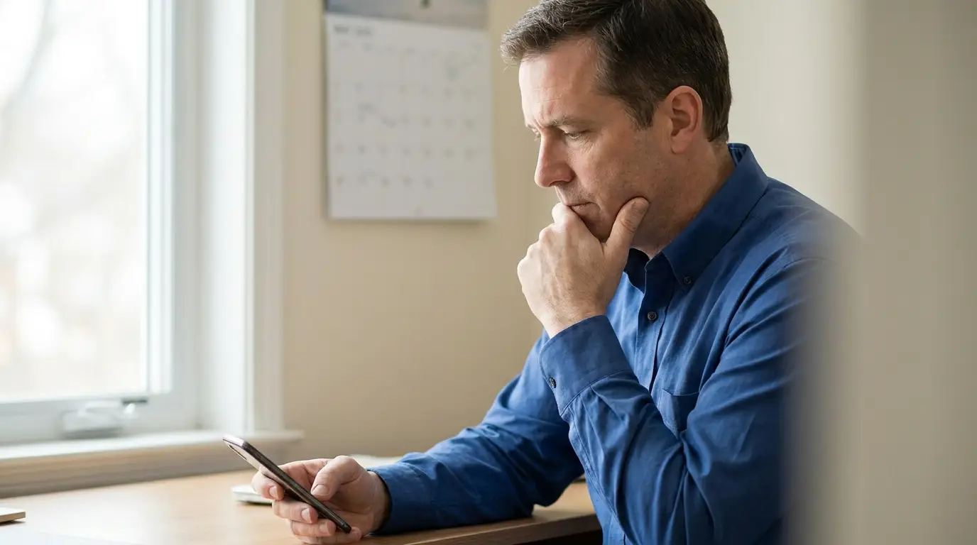 Mandataire immobilier au téléphone avec un propriétaire