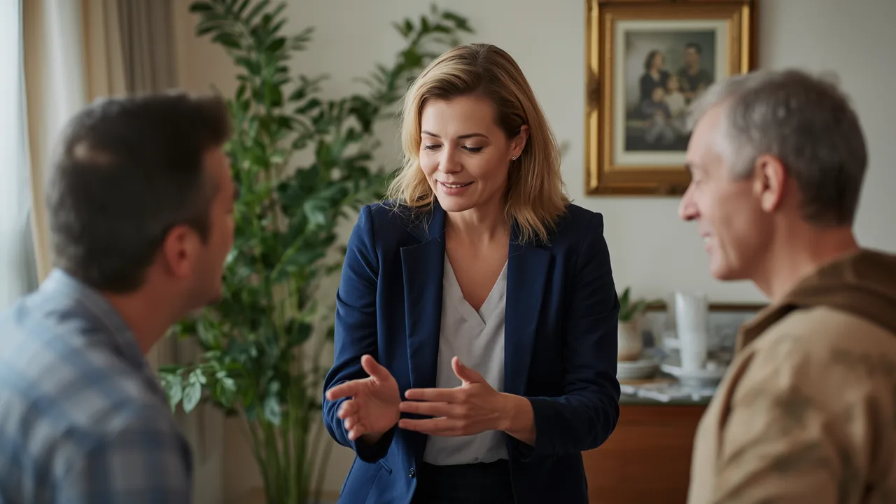 Mandataire immobilier accompagnant des héritiers avec bienveillance